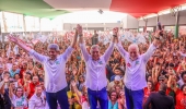 Ao lado de Jerônimo e Wagner, Zé Neto oficializa pré-candidatura a prefeito de Feira: ‘Agora é outra história‘