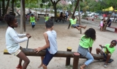 Crianças comemoram seu dia no Parque Erivaldo Cerqueira