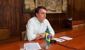 Em conferência, Bolsonaro critica isolamento: 'Precisamos cada vez mais de liberdade'