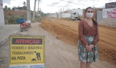 Professora Dayane celebra início de obras de pavimentação em três vias de Feira