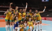 Vôlei: Brasil vence Quênia e pega o Comitê Russo nas quartas em Tóquio