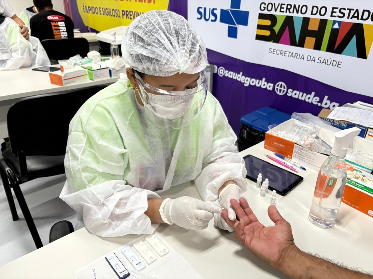 Centro de Testagem realiza mais de 2 mil exames em dois dias da Micareta de Feira