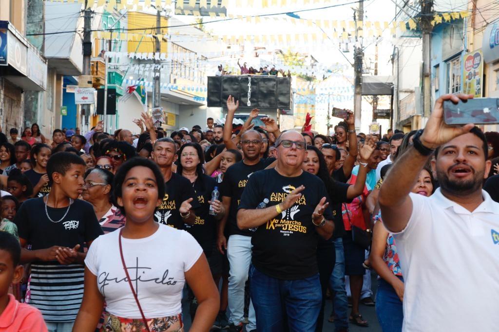 Deputado Arimateia participa da 9ª Marcha Para Jesus no município de Nazaré