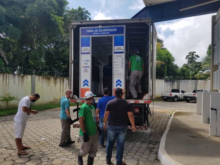 Dois hospitais do sul da Bahia passam a ter túneis de desinfecção do Senai Cimatec