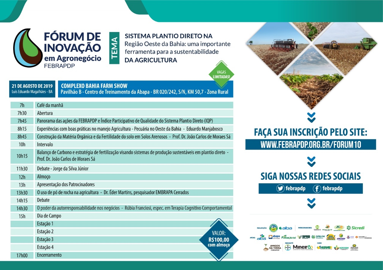 Fórum de Inovação em Agronegócio discute produção sustentável no Oeste da Bahia