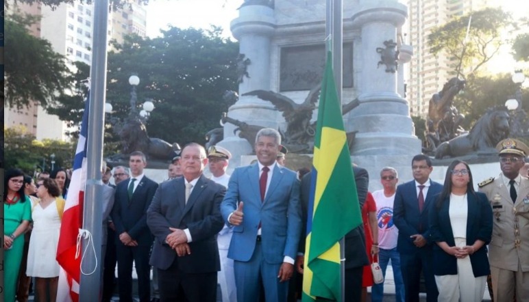 Governador acompanha cerimônia em homenagem ao 2 de Julho no 2° Distrito Naval e no Campo Grande