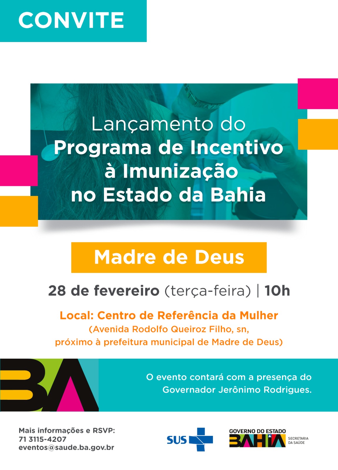 Governo lança Programa de Incentivo à Imunização no Estado da Bahia    