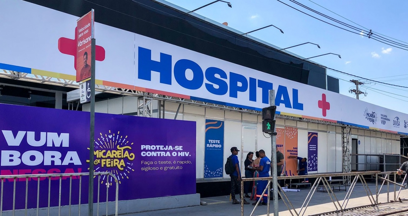 Hospital realizou mais de 500 atendimentos durante funcionamento na Micareta
