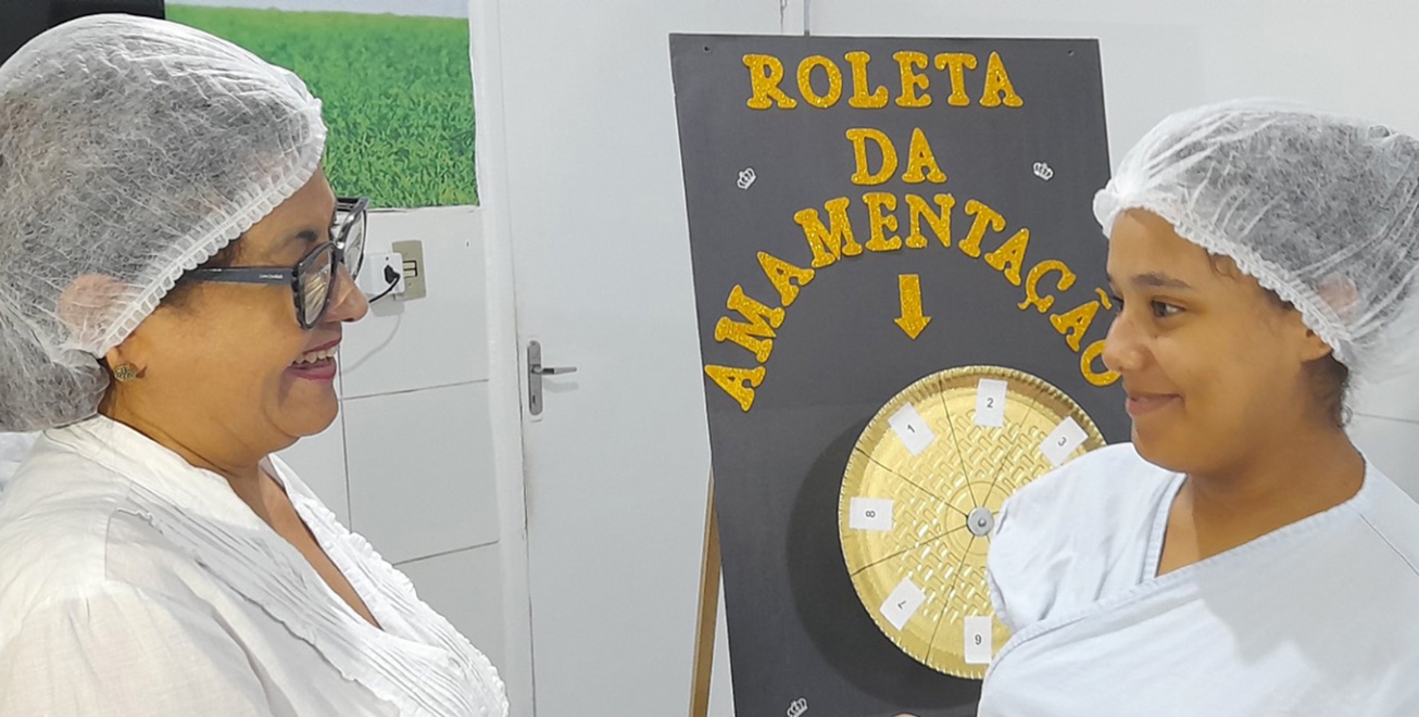 Mães internadas no Hospital da Mulher ganham brinde no Giro da Roleta