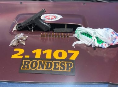 Rondesp apreende arma fabricada nos Estados Unidos em Itapuã após confronto