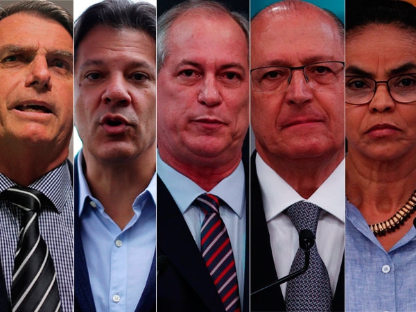 Datafolha: Bolsonaro, 28%; Haddad, 16%; Ciro, 13%; Alckmin, 9%; Marina, 7%