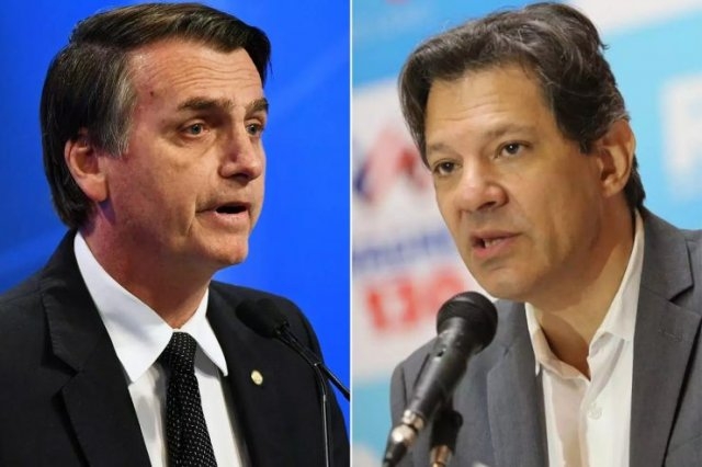 ELEIÇÃO 2018 - Pesquisa Ibope: Bolsonaro, 28%; Haddad, 22%; Ciro, 11%; Alckmin, 8%; Marina, 5%