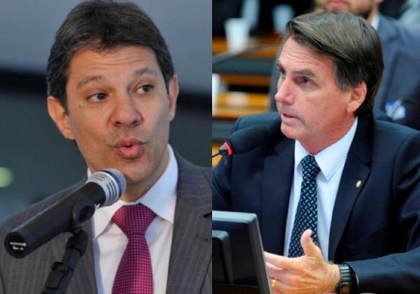 Ibope/boca de urna aponta 2º turno entre Bolsonaro e Haddad