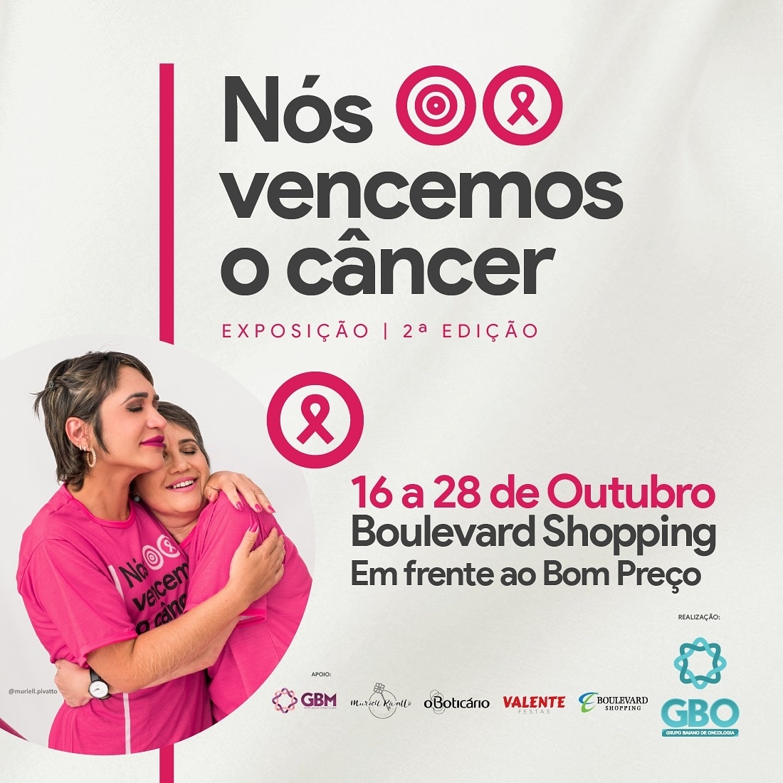 Exposição “Elas Venceram o Câncer” entra em cartaz nesta terça-feira (16)