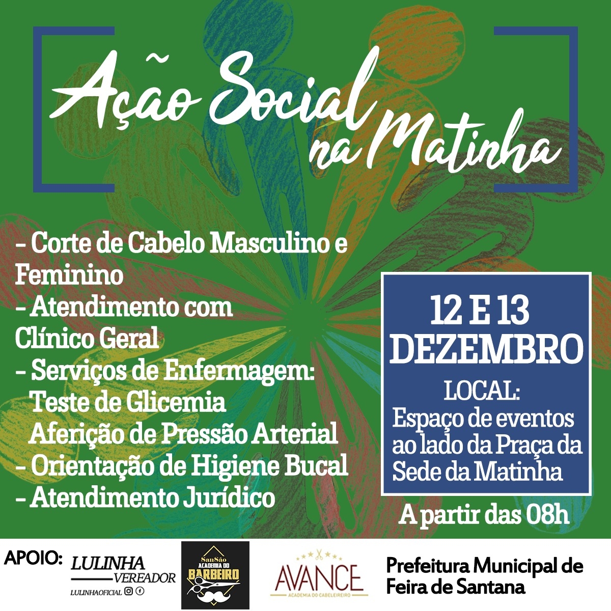 DISTRITO DA MATINHA RECEBE AÇÃO SOCIAL COM FEIRA DE SAÚDE NOS DIAS 12 E 13 DE DEZEMBRO