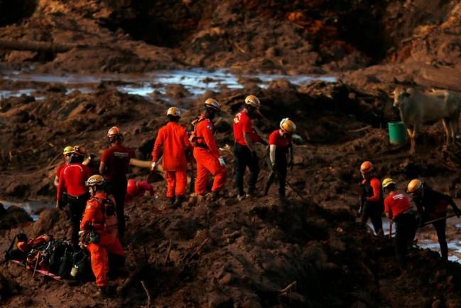 Sobe para 65 número de mortos em Brumadinho