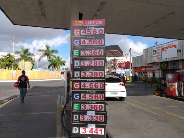 Preço da gasolina dispara na véspera do Carnaval em Feira de Santana