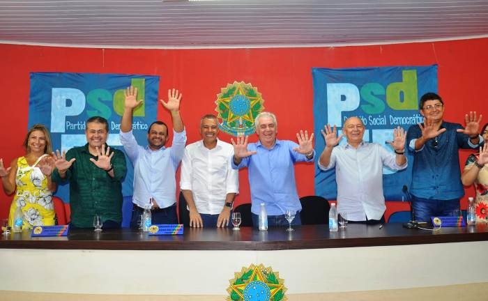 Prefeitos de Sátiro Dias e Nova Soure se filiam ao PSD em ato com a presença de Otto Alencar, José Nunes e Alex da Piatã