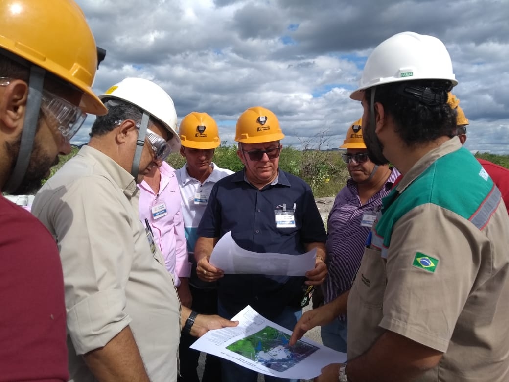 Parlamentar visita Barragem de Pinhões e Barragem de Rejeitos Mineração Caraíba S/A