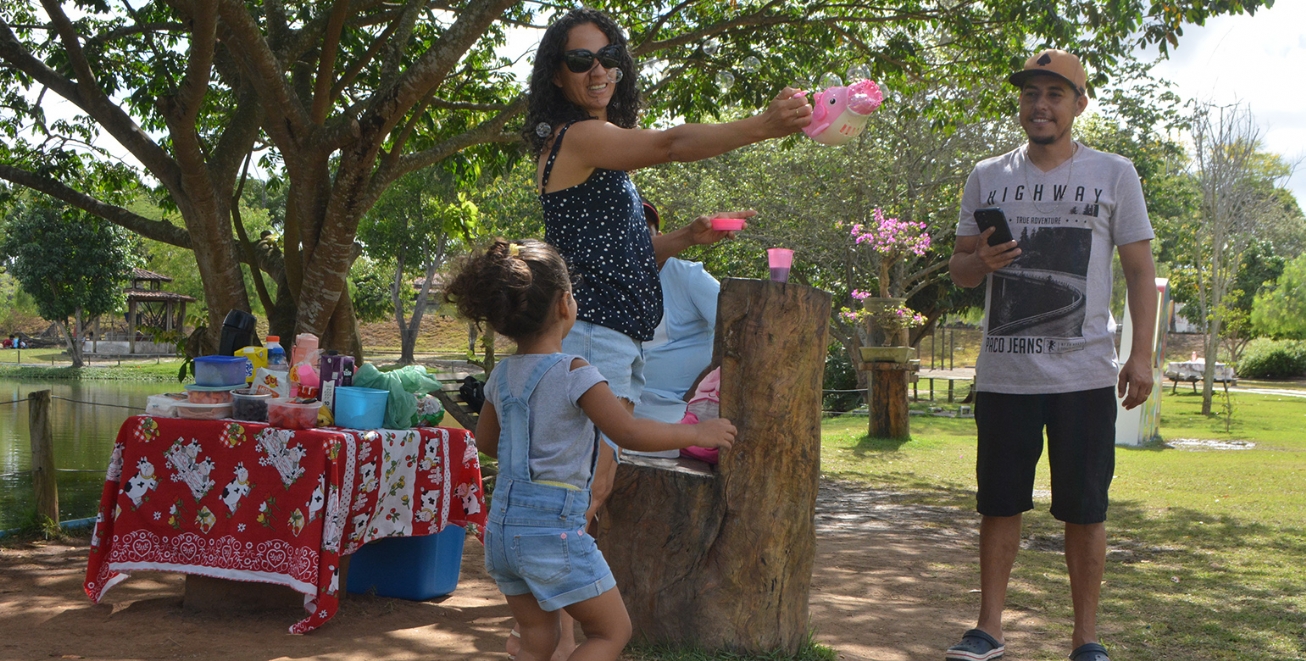 Parque da Lagoa garantiu a diversão das famílias neste feriado da padroeira do Brasil