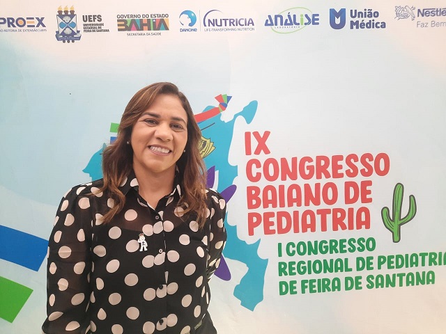 Roberta Santana participa de Congresso de Pediatria e anuncia novas entregas para Feira de Santana 