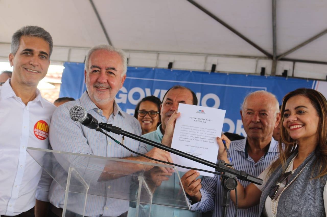 Robinson Almeida comemora intervenções do Estado em Rafael Jambeiro