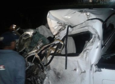 Sapeaçu: Colisão entre carro e caminhão deixa uma pessoa morta e outras feridas