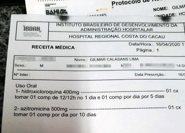 Sindicância é aberta para apurar liberação de hidroxicloroquina e azitromicina a médico que morreu com Covid-19